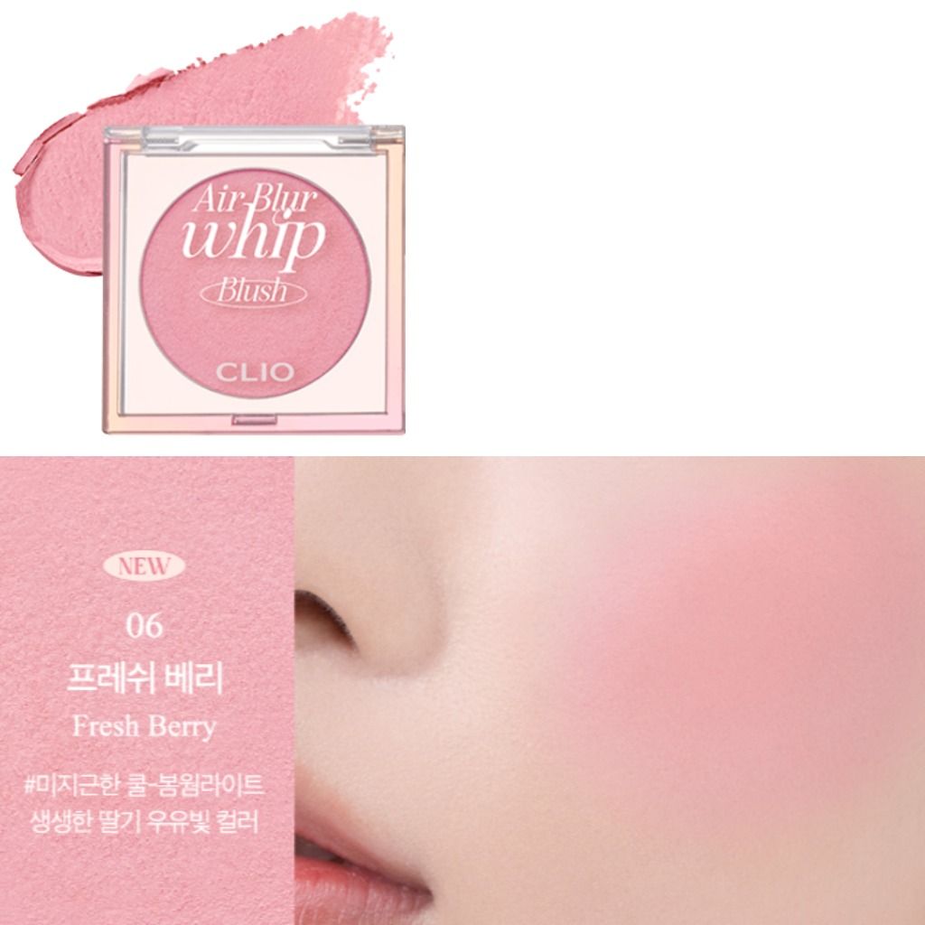  (NEW) Phấn Má Hồng Dạng Thạch Clio Air Blur Whip Blush 3g 