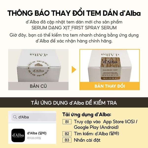  Xịt Khoáng Dưỡng ẩm, Căng Bóng Da d'Alba White Truffle First Spray Serum 