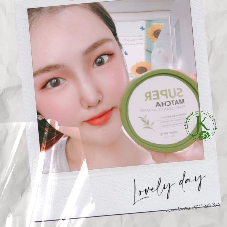  Mặt nạ đất sét kiềm dầu, se khít lỗ chân lông Some By Mi Super Matcha Pore Clean Clay Mask 100g 