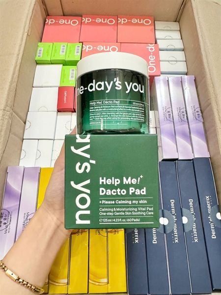  (XANH LÁ) Miếng Bông Dưỡng Ẩm Làm Dịu Da One Day's You Help Me! Dacto Pad 60 Miếng 