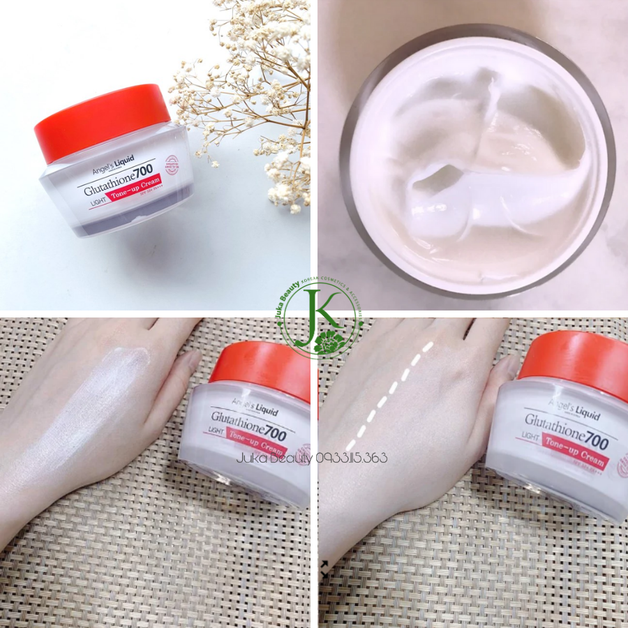  Kem dưỡng trắng da ban ngày Angel's Liquid 7day  Glutathione 700 Light Tone Up Cream 50gr 