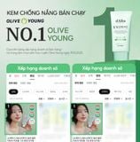  (MẪU MỚI) Kem chống nắng nâng tone, dịu da d'Alba Waterfull Tone Up Green Correcting Sun Cream SPF50+ PA++++ 50ml 