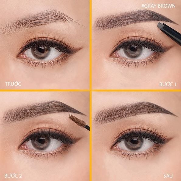  Chì Kẻ Mày Hai Đầu Tiện Lợi Cho Lông Mày Lemonade Want It Got It Dual Eyebrow 0.25g+2.5g 