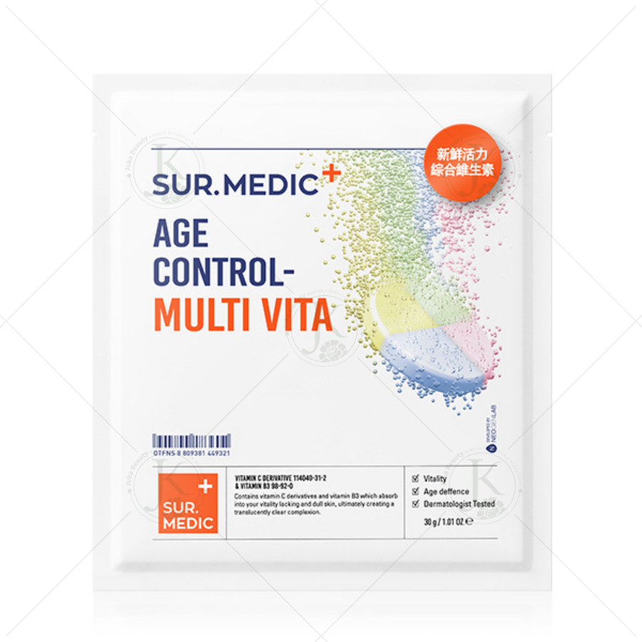  Mặt nạ dưỡng sáng da, chống lão hóa Sur.Medic Age Control Multi Vita Mask 30g (1 miếng) 