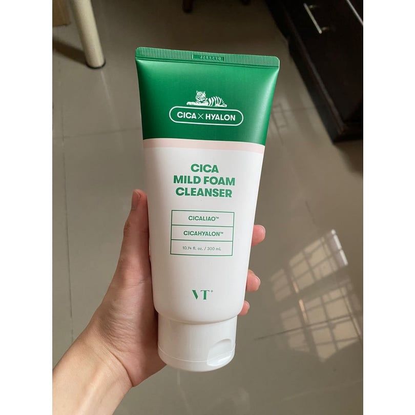  Sữa Rửa Mặt Dịu Da VT Cosmetics Cica Mild Foam Cleanser 300ml 