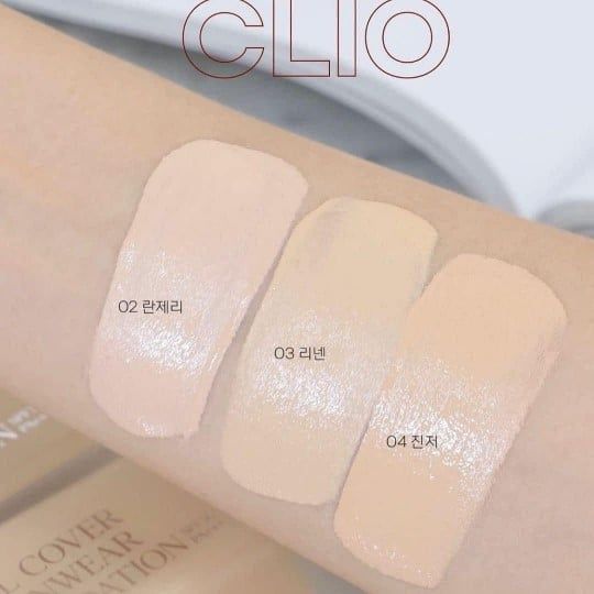  (NEW) Kem Nền Che Khuyết Điểm Clio Kill Cover Founwear Foundation SPF30 PA+++ 