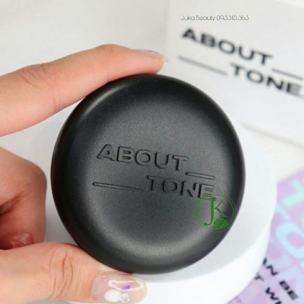  Phấn Phủ Kiềm Dầu, Nâng Tone Da About Tone Blur Powder Pact 9g (Đen) 