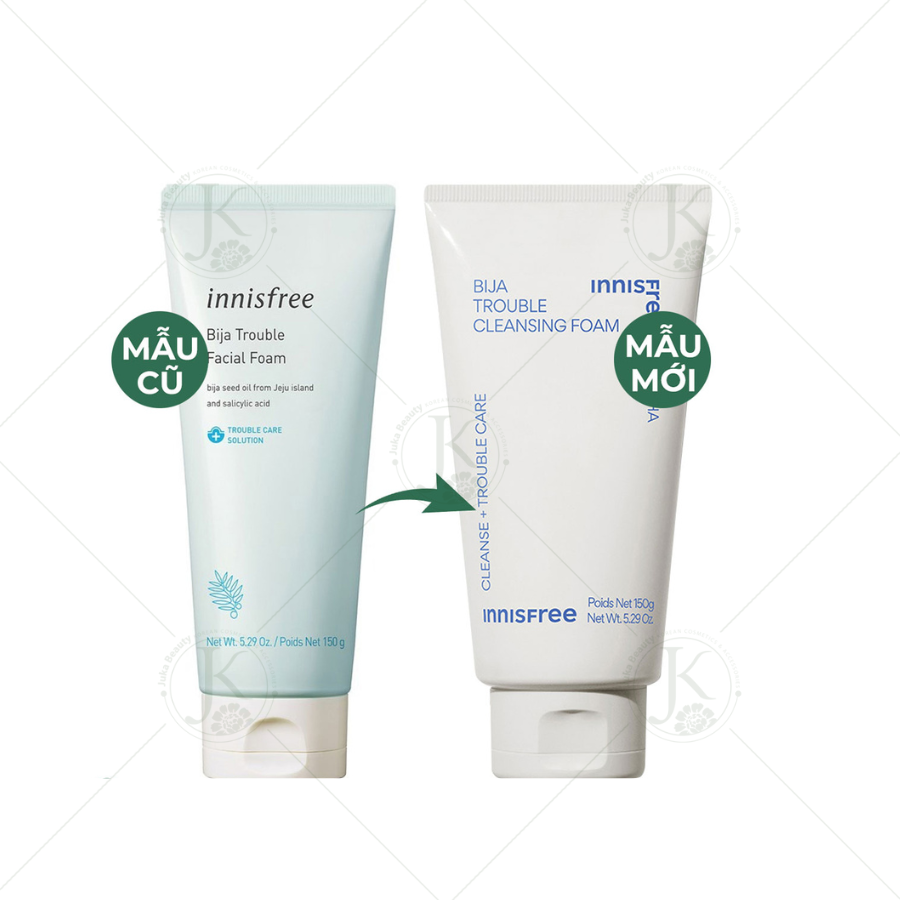 NEW Sữa Rửa Mặt Dành Cho Da Mụn Innisfree Bija Trouble Facial Foam 150ml