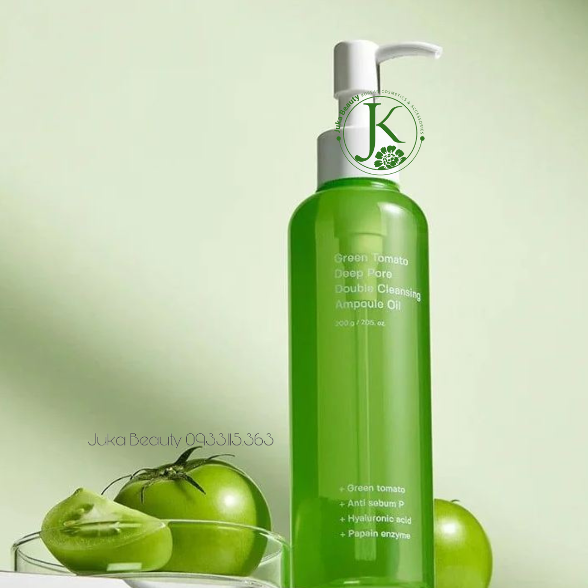  Dầu Tẩy Trang Cà Chua Xanh, Làm Sạch Lỗ Chân Lông Sungboon Editor Green Tomato Deep Pore Double Cleansing Ampoule Oil 200ml 