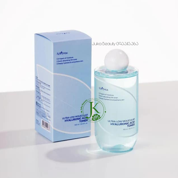  Nước Hoa Hồng Cấp Nước Chuyên Sâu Isntree Ultra Low Molecular Hyaluronic Acid Toner 300ml 