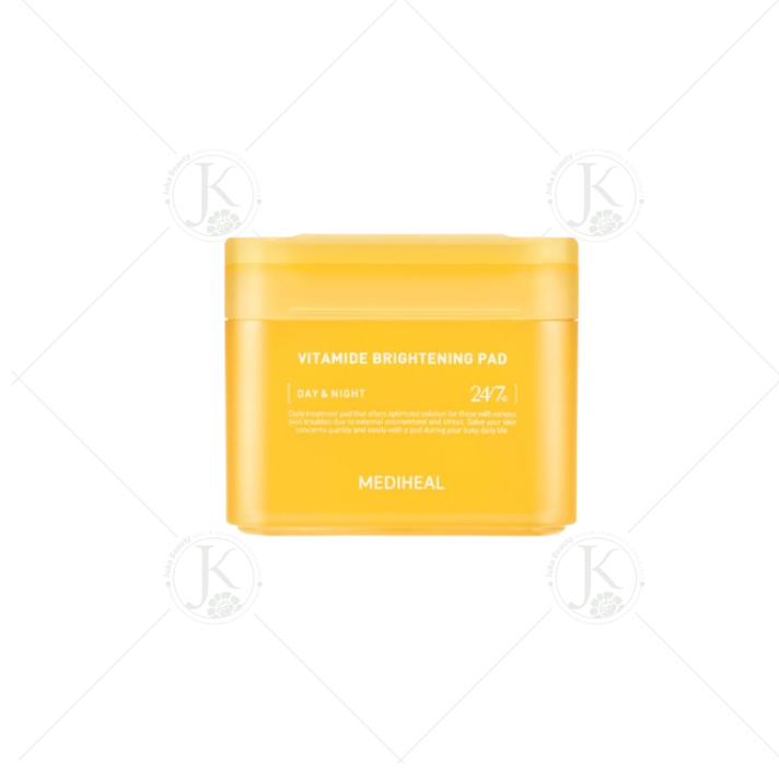Miếng Bông Dưỡng ẩm, Sáng Da Mediheal Vitamide Brightening Pad 180ml (100 miếng)