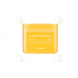  Miếng Bông Dưỡng ẩm, Sáng Da Mediheal Vitamide Brightening Pad 180ml (100 miếng) 