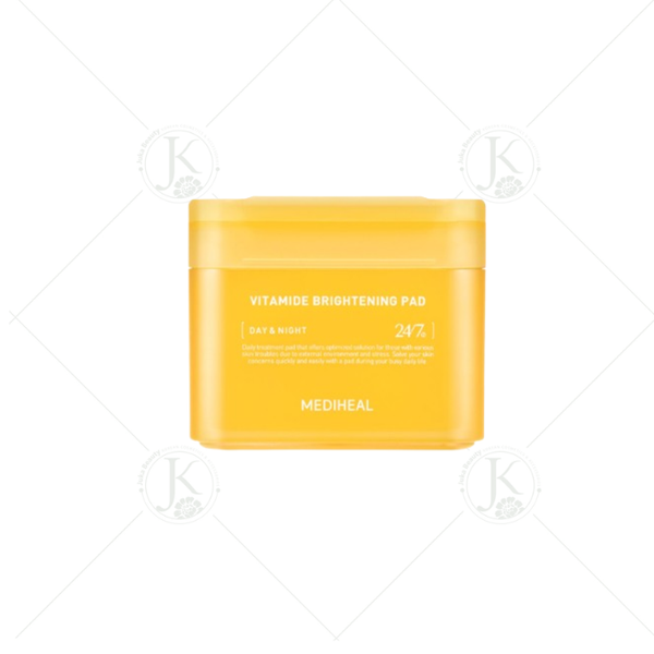  [VÀNG] Bông Tẩy Da Chết Giảm Mụn Sáng Da Mediheal Vitamide Brightening Pad 100 miếng 