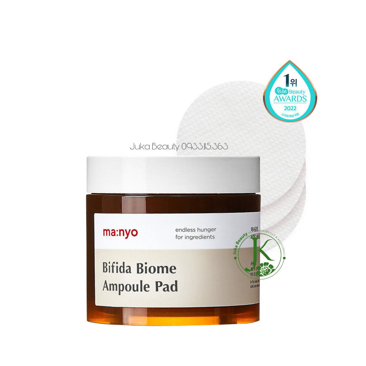  Miếng Bông Cấp ẩm, Phục Hồi Da Manyo Bifida Biome Ampoule Pad 150ml (70 Miếng) 