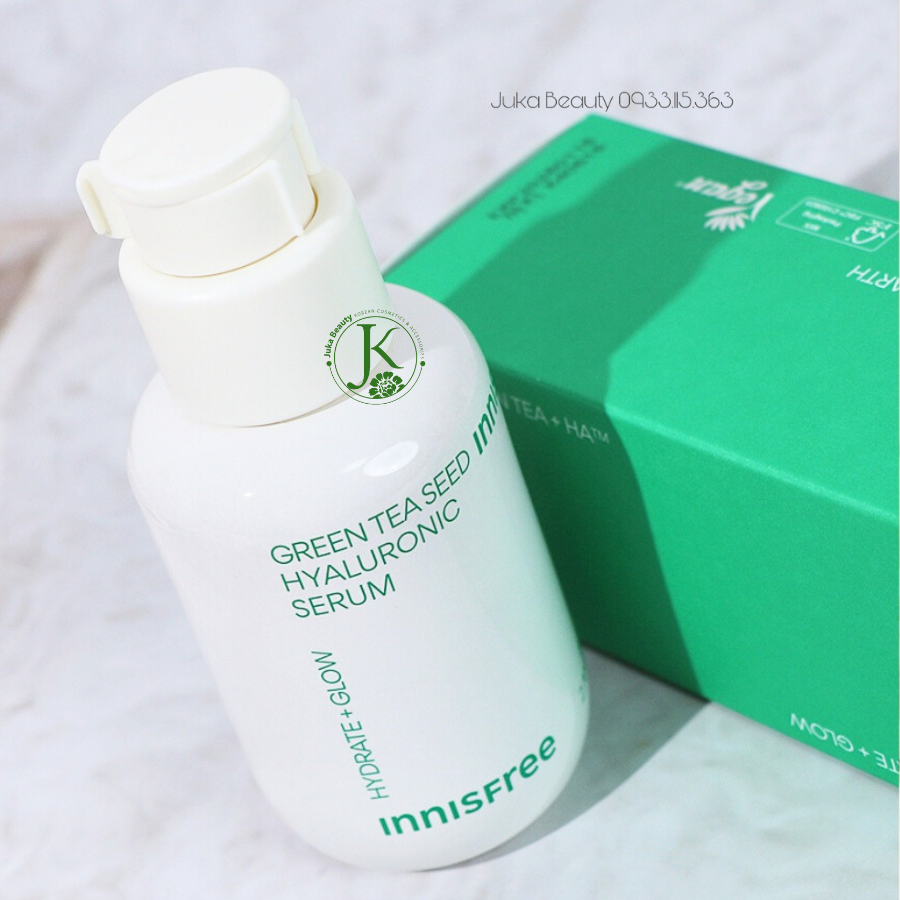  (Mẫu 2023) Tinh Chất Trà Xanh Cấp ẩm, Phục hồi da Innisfree Green Tea Seed Hyaluronic Acid Serum 80ml 