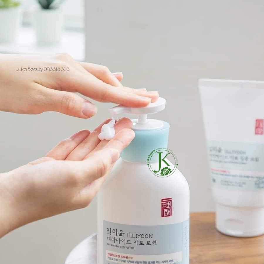  Sữa Dưỡng Thể Dưỡng ẩm, Mềm Mịn Da Dành cho Mặt và Body Illiyoon Ceramide Ato Lotion 
