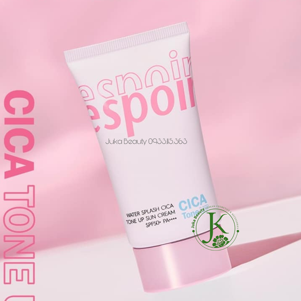  Kem Chống Nắng Nâng Tone Trắng Hồng Espoir Water Splash Cica Tone Up Sun Cream SPF50+ PA++++ 60ml 
