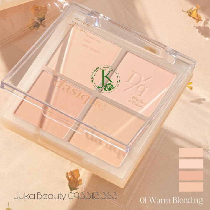  Phấn má hồng 4 ô Dasique Blending Mood Cheek 16.8g 