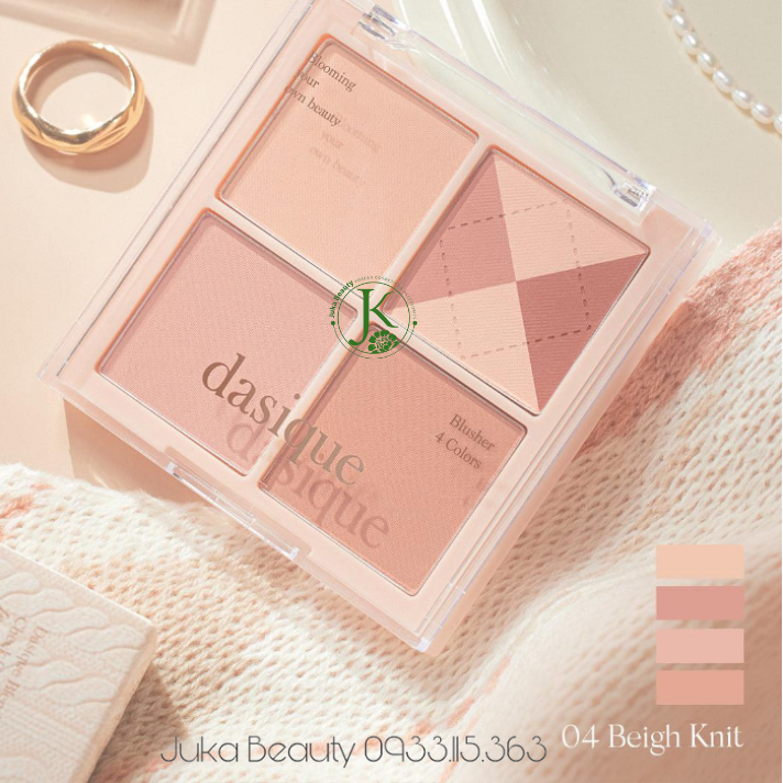  Phấn má hồng 4 ô Dasique Blending Mood Cheek 16.8g 