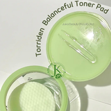  (XANH LÁ) Miếng Bông Dưỡng ẩm, Dịu Da Torriden Balanceful Toner Pad 180ml (60 pads) 