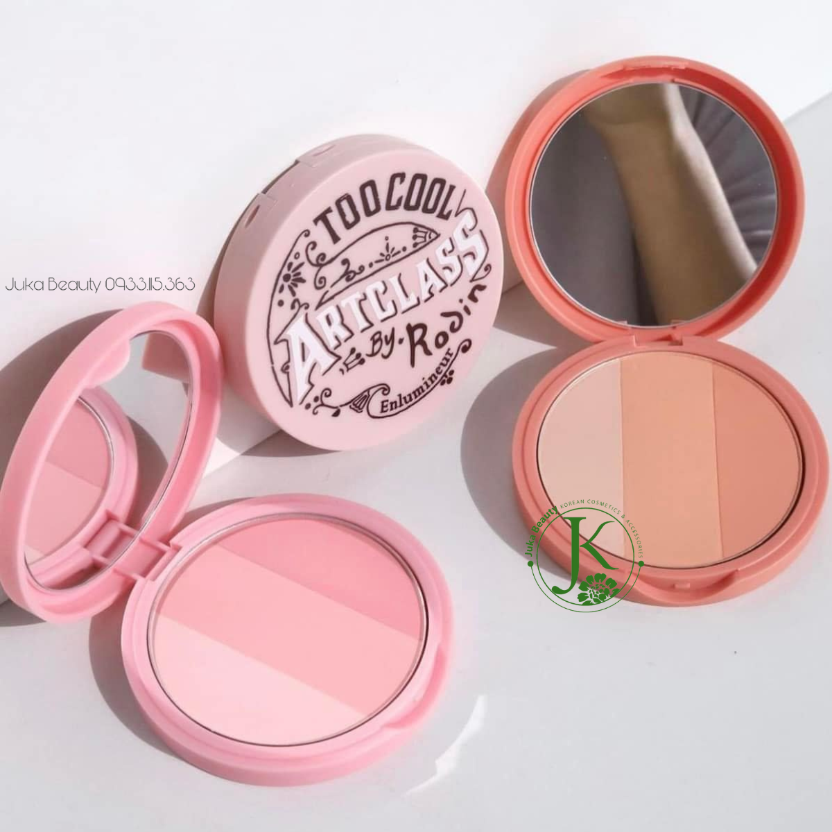  (MẪU MỚI) Phấn Má Hồng 3 màu Too Cool For School Artclass By Rodin Blusher 9.5g 