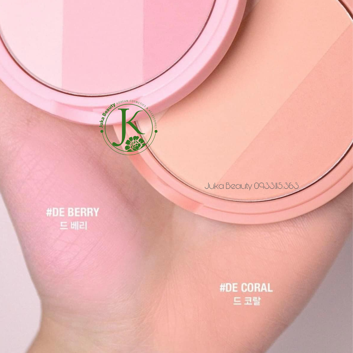  (MẪU MỚI) Phấn Má Hồng 3 màu Too Cool For School Artclass By Rodin Blusher 9.5g 