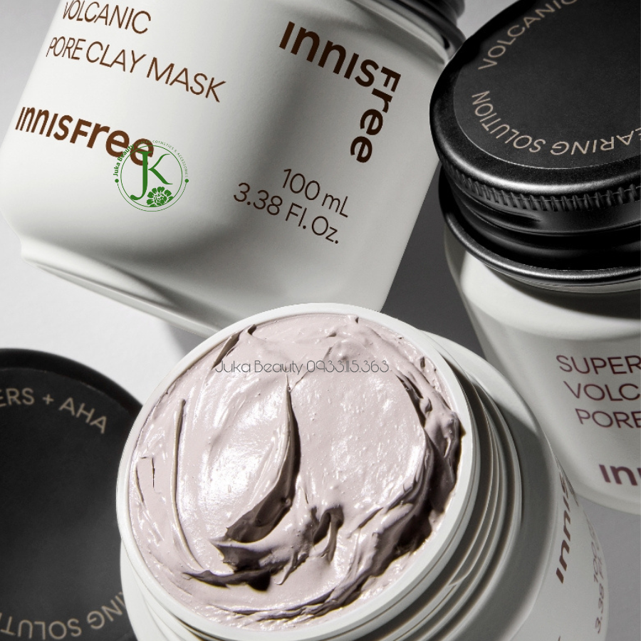  (MẪU MỚI) Mặt Nạ Đất Sét Tro Núi Lửa Innisfree Super Volcanic Pore Clay Mask 2X 100ml 