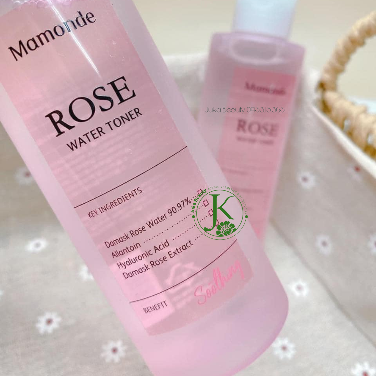  Nước Hoa Hồng Cấp ẩm, Dưỡng Trắng Mamonde Rose Water Toner 250ml 