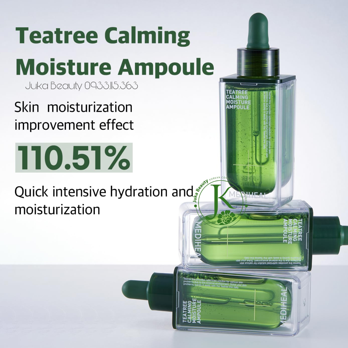  Tinh Chất Tràm Trà Giảm Mụn Mediheal Teatree Calming Moisture Ampoule 50ml 