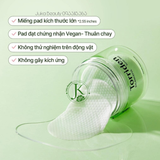  (XANH LÁ) Miếng Bông Dưỡng ẩm, Dịu Da Torriden Balanceful Toner Pad 180ml (60 pads) 