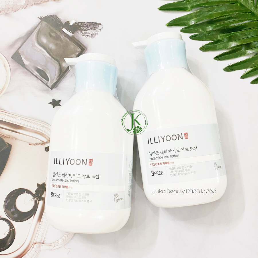  Sữa Dưỡng Thể Dưỡng ẩm, Mềm Mịn Da Dành cho Mặt và Body Illiyoon Ceramide Ato Lotion 