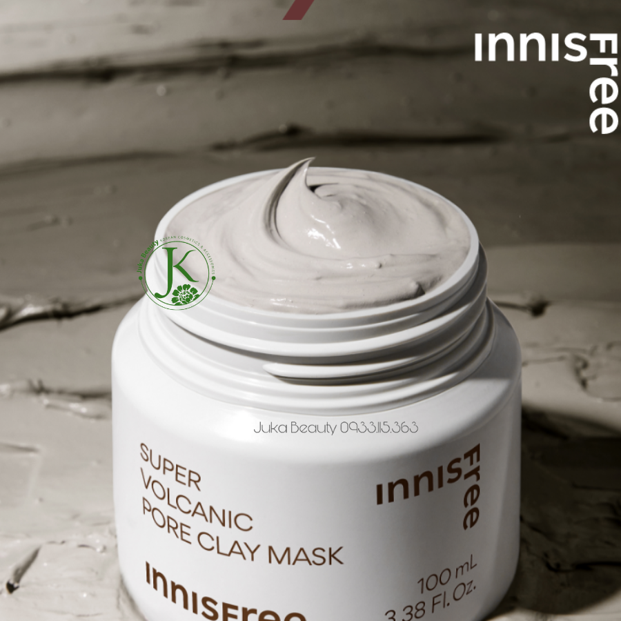  (MẪU MỚI) Mặt Nạ Đất Sét Tro Núi Lửa Innisfree Super Volcanic Pore Clay Mask 2X 100ml 