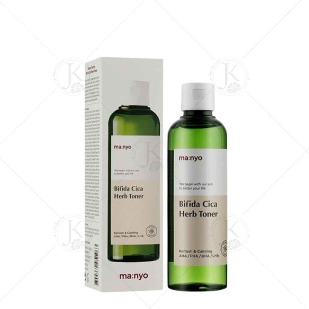 Nước Hoa Hồng Rau Má, Dịu Da Manyo Bifida Cica Herb Toner 210ml
