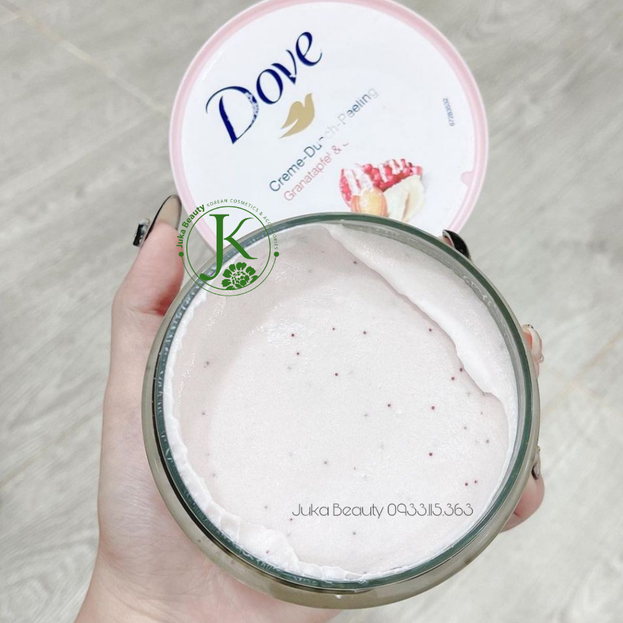  (Bản Đức) Kem tẩy tế bào chết toàn thân Dove Creme Dusch Peeling 225ml 