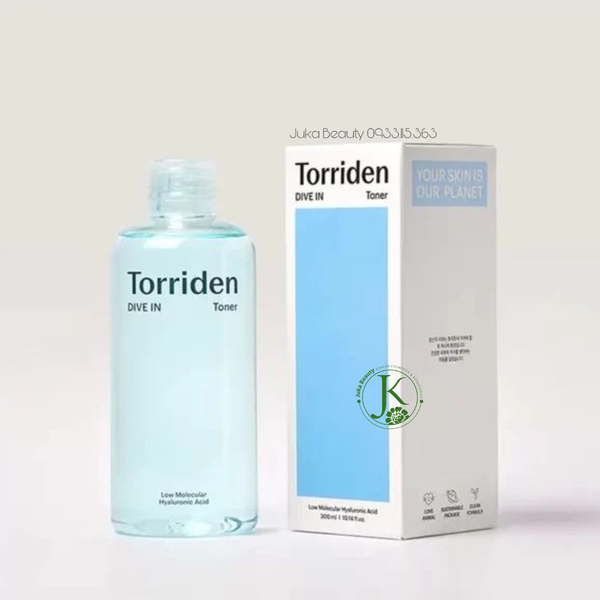  Nước Hoa Hồng Cấp ẩm Phục Hồi Da Torriden Dive In Low Molecular Hyaluronic Acid Toner 300ml 