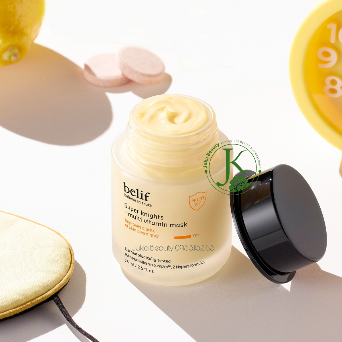  Mặt Nạ Ngủ Dưỡng Sáng Da, Chống Lão Hóa Belif Super Knights MULTI VITAMIN Mask 75ml 