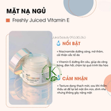  Mặt nạ ngủ dưỡng ẩm, sáng da Klairs Freshly Juiced Vitamin E Mask 90ml 