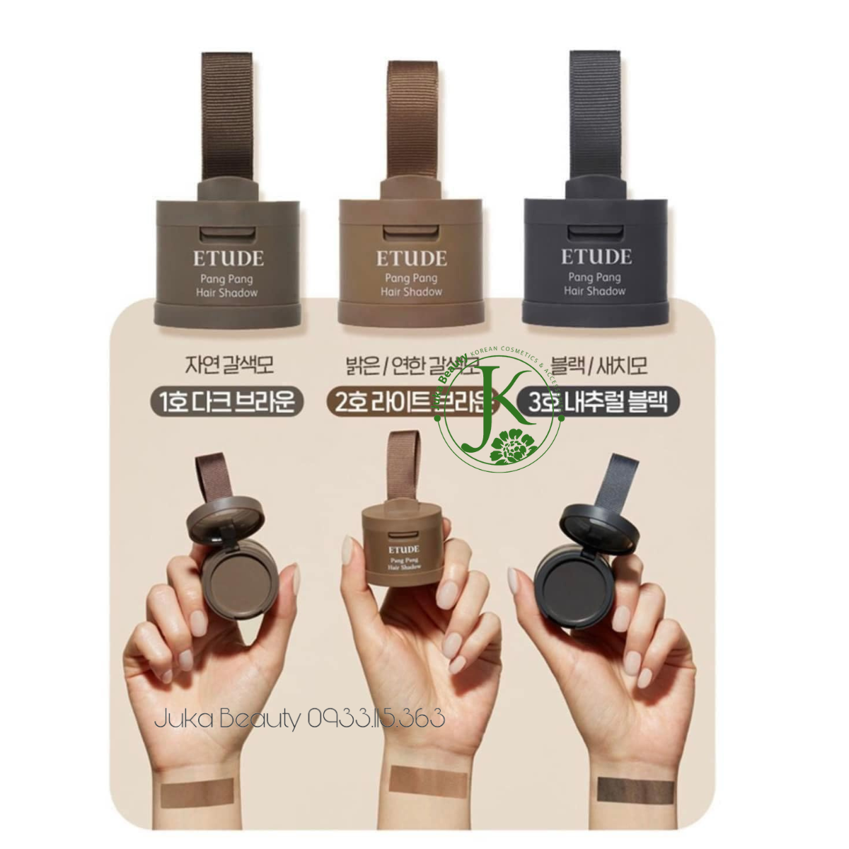  Phấn che khuyết điểm tóc Etude House Pang Pang Hair Shadow 3.5g 