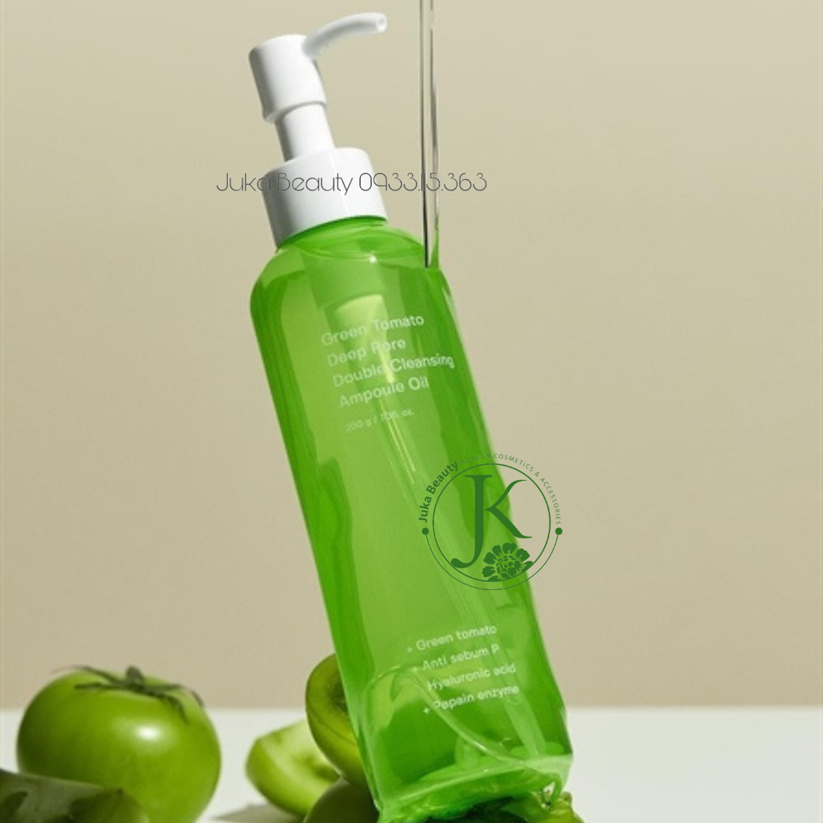  Dầu Tẩy Trang Cà Chua Xanh, Làm Sạch Lỗ Chân Lông Sungboon Editor Green Tomato Deep Pore Double Cleansing Ampoule Oil 200ml 