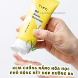  (SALE LỖ) Kem Chống Nắng Phổ Rộng, Dưỡng Trắng Da Tiam B3 Niacin Sunscreen SPF50+ PA++++ 50ml 