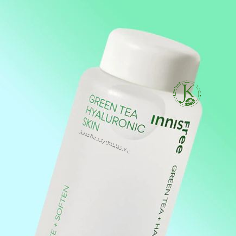  (MẪU 2023) Nước Hoa Hồng Cấp ẩm, Phục hồi da Innisfree Green Tea Hyaluronic Skin 170ml 