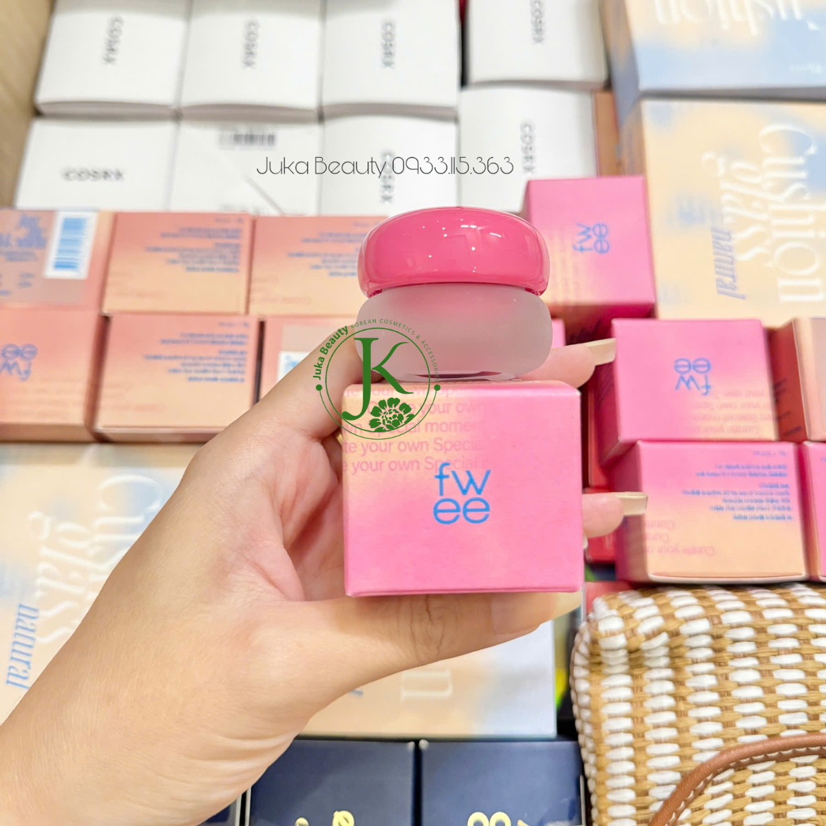  Son Môi Kiêm Má Hồng Fwee Lip & Cheeck Blurry Pudding Pot 5g 