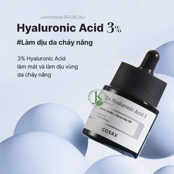  Tinh Chất Dưỡng ẩm Cosrx The Hyaluronic Acid 3 Serum 20ml 