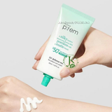  Kem Chống Nắng Nâng Tone, Kiềm Dầu Make P:rem UV Defense Me No Sebum Sun Cream SPF50+ PA++++ 50ml (XANH LÁ) 