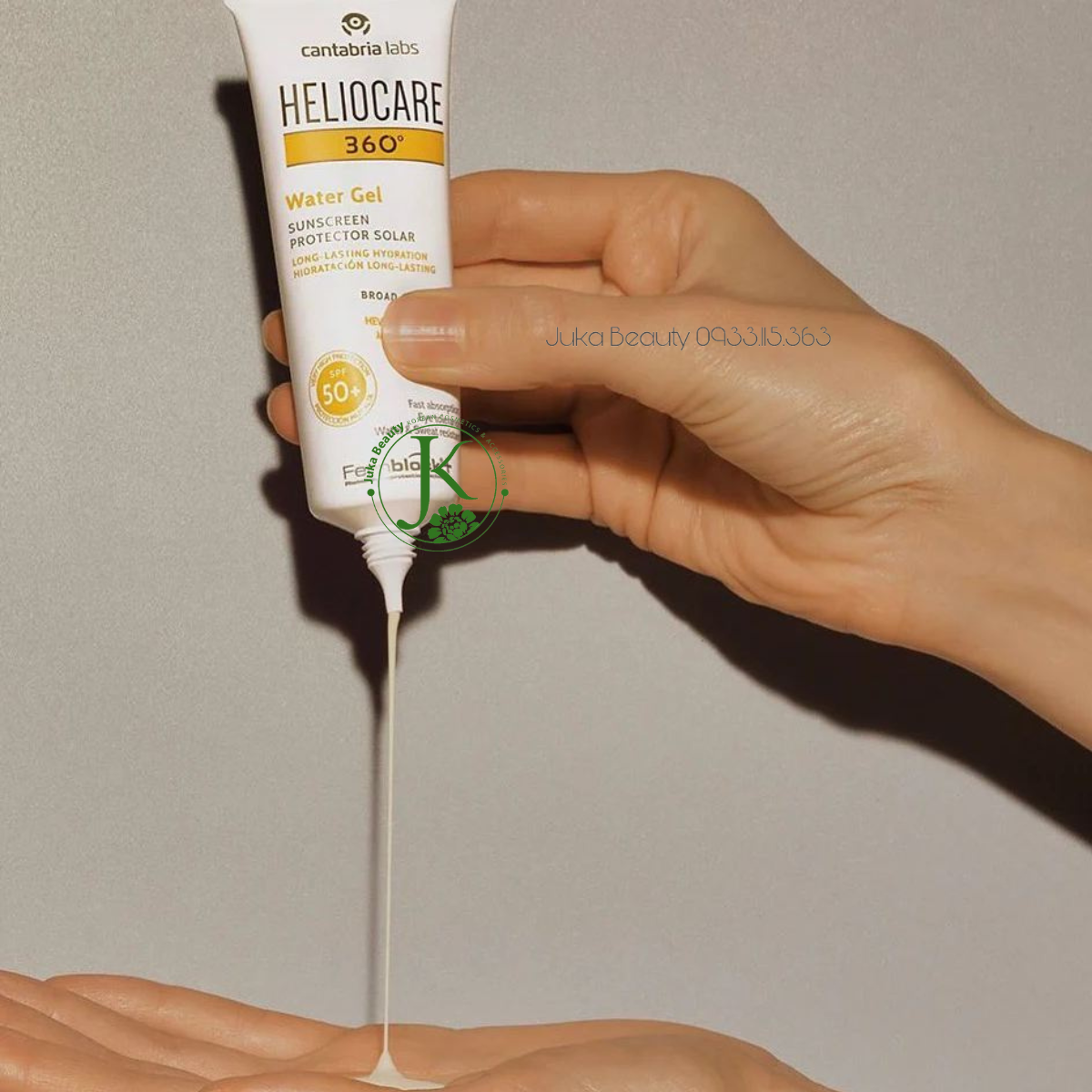  Kem Chống Nắng Phổ Rộng, Chống Ánh Sáng Xanh Heliocare 360 Water Gel Sunscreen Protector Solar SPF50 PA++++ 50ml 