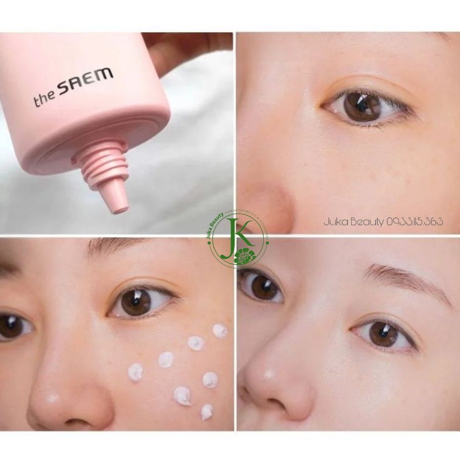  (Mẫu mới) Kem chống nắng The Saem Eco Earth Power Pink Sun Cream EX SPF50+/PA++++ 50ml 