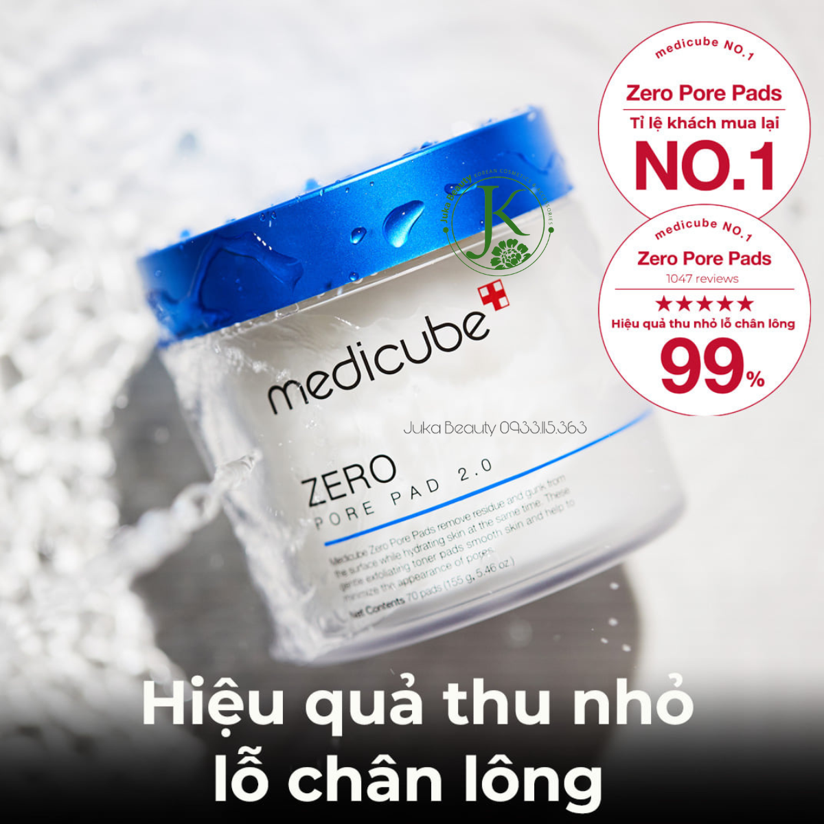  Toner Pad Hỗ Trợ Thu Nhỏ Lỗ Chân Lông, Mềm Mịn Da Medicube Zero Pore Pad 2.0 (70 miếng) 