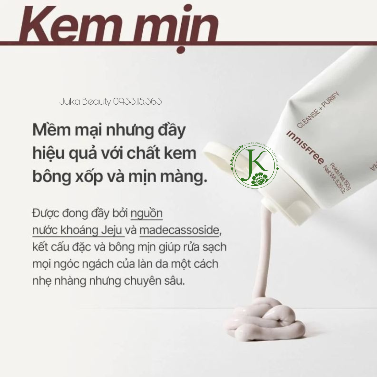  (NEW) Sữa Rửa Mặt Sạch Sâu Lỗ Chân Lông Innisfree Volcanic BHA Pore Cleansing Foam 150g 