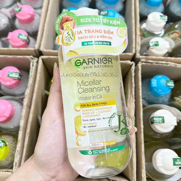  Nước Tẩy Trang Làm Sạch Garnier Micellar Cleansing Water Dành Cho Da Nhạy Cảm 400ml 
