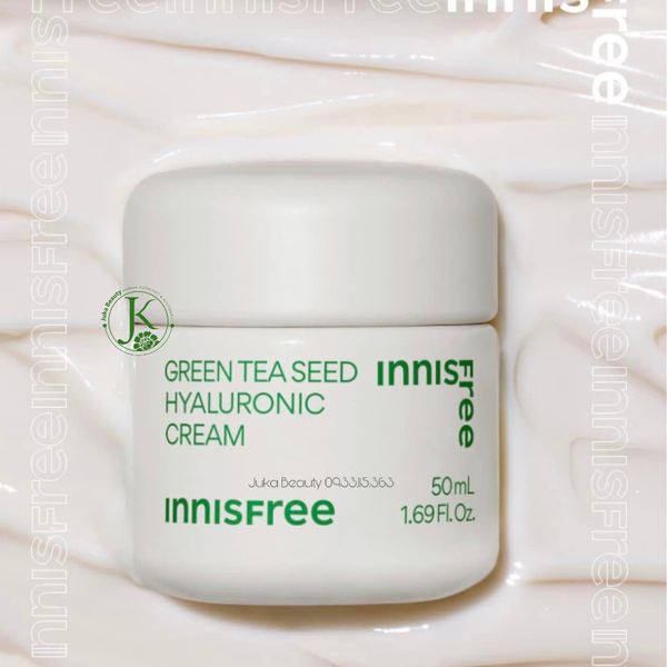  (Mẫu mới) Kem Dưỡng Trà Xanh Phục Hồi Da Innisfree Green Tea Seed Hyaluronic Cream 50ml 